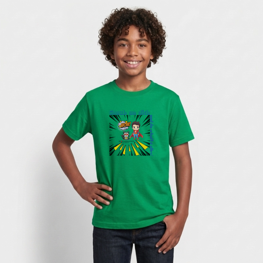Glückskrieger T-Shirt für Teens– Glaub an dich - kelly green