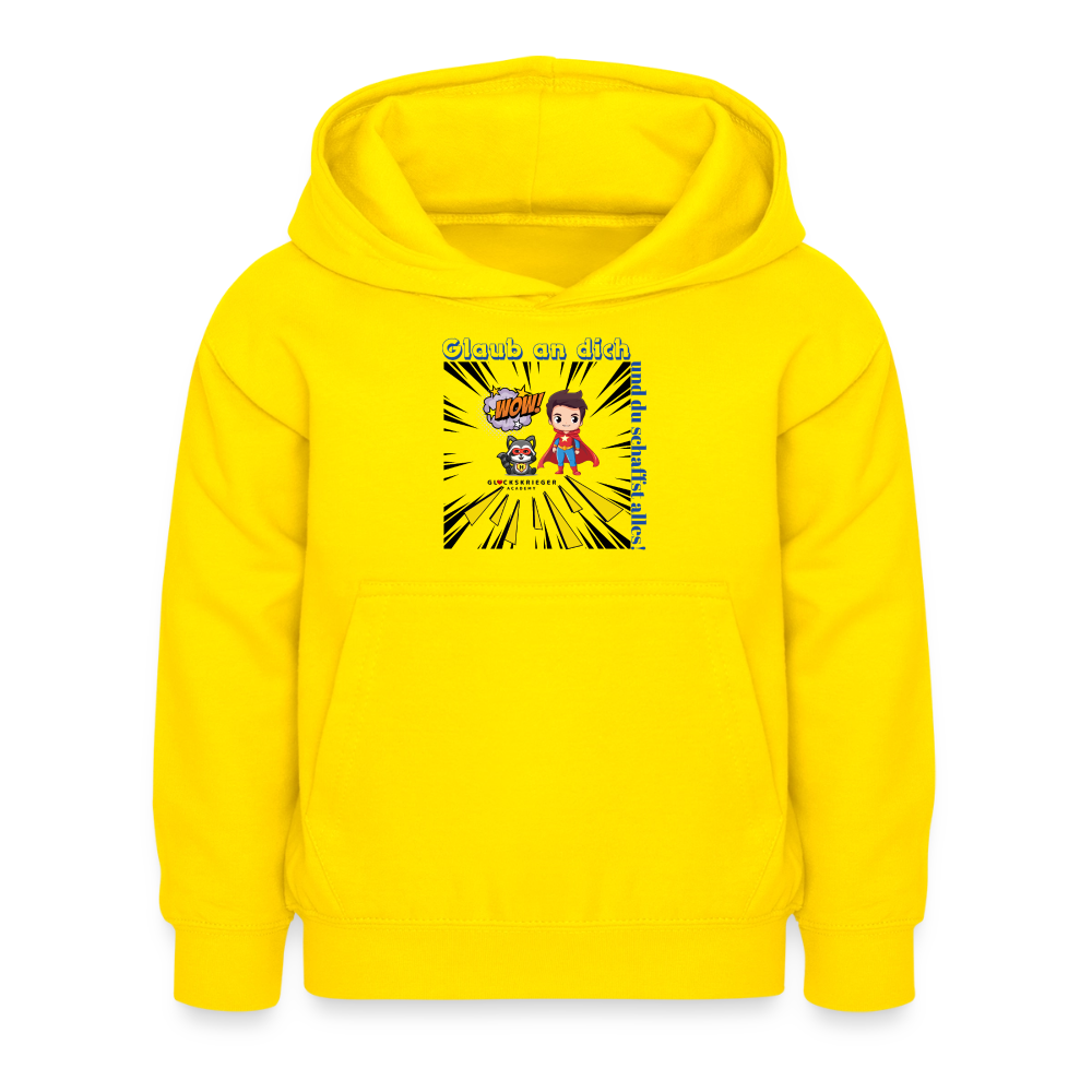 Glückskrieger Hoodie – Stark & Mutig - yellow