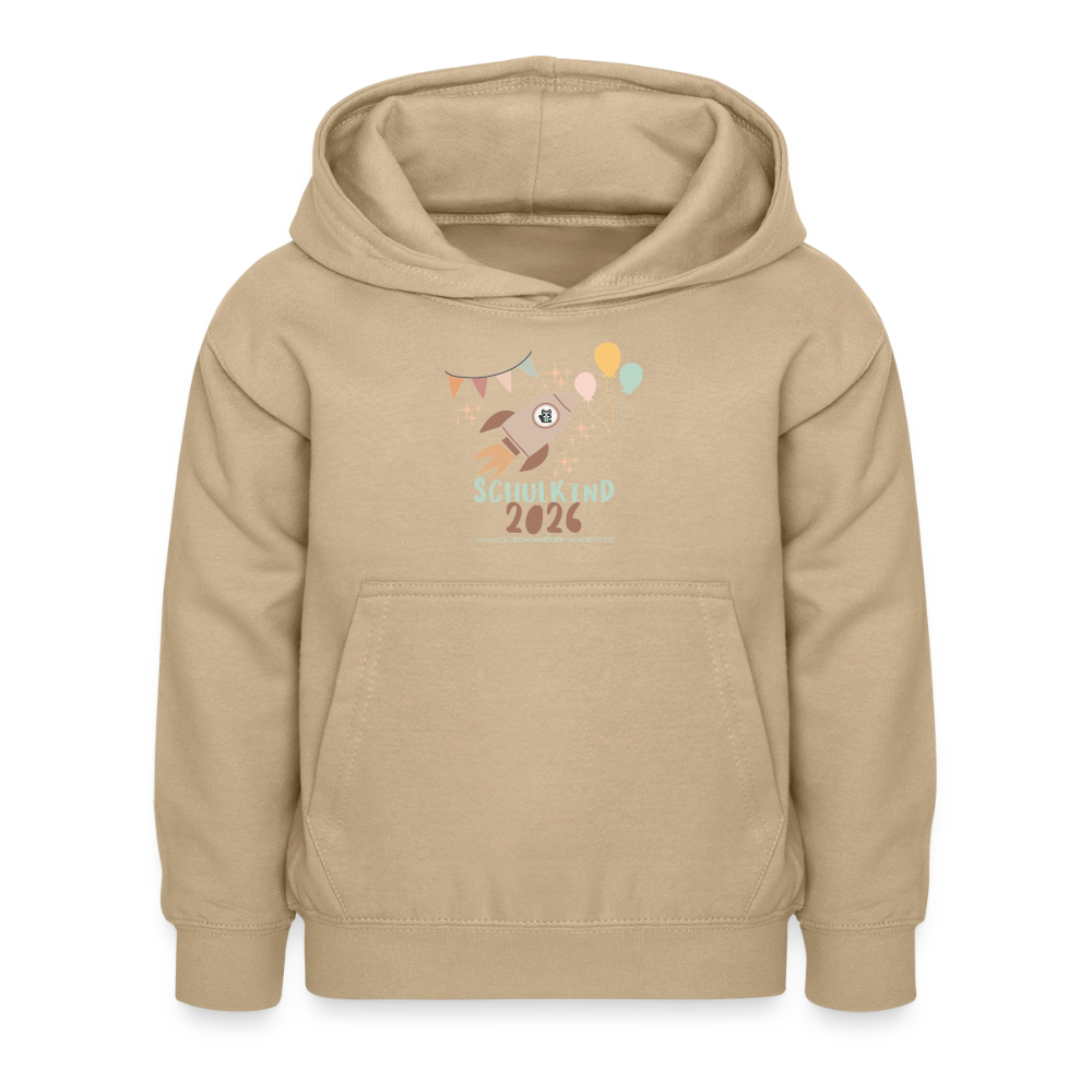 Glückskrieger Hoodie – Schulkind 2026 - sand