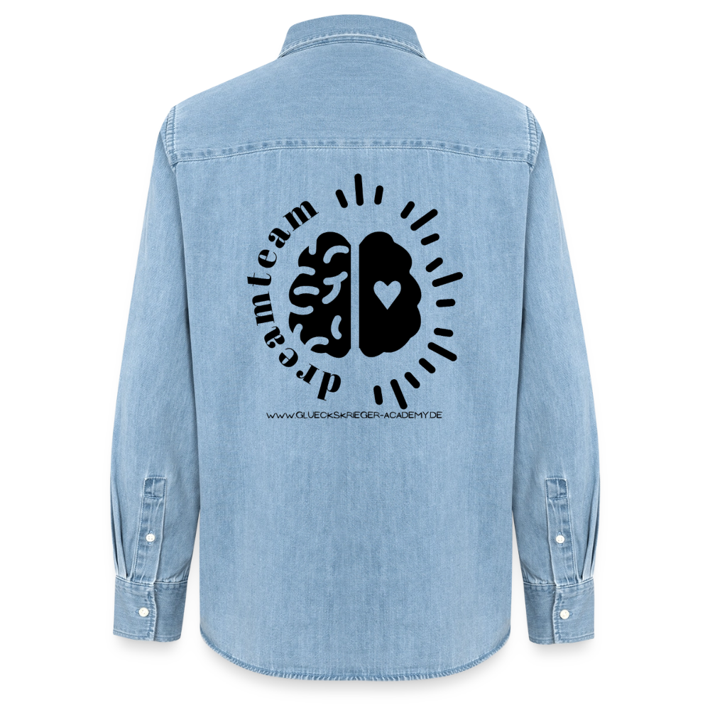 Glückskrieger Denim Shirt – Dreamteam - light wash
