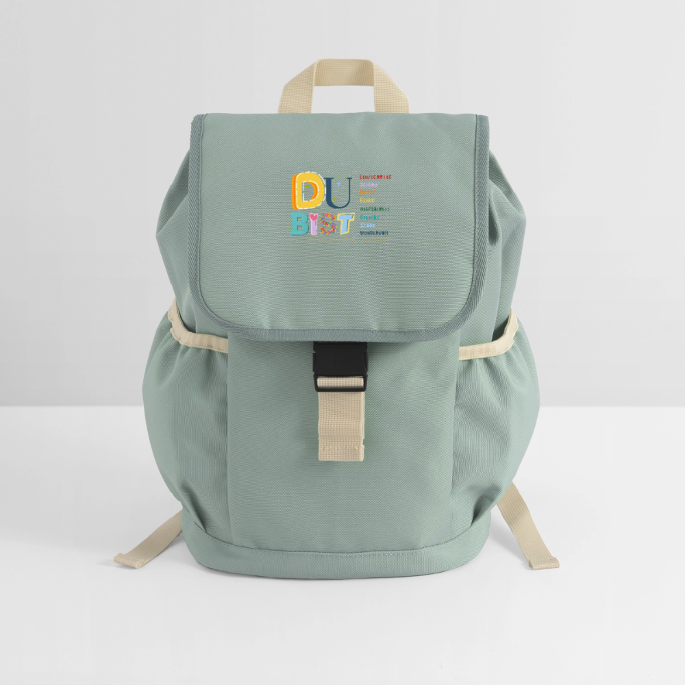 Kinder Rucksack – Mut & Selbstvertrauen für jeden Tag - stonewash green