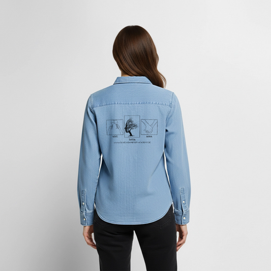 Glückskrieger Denim Shirt – vivi - light wash