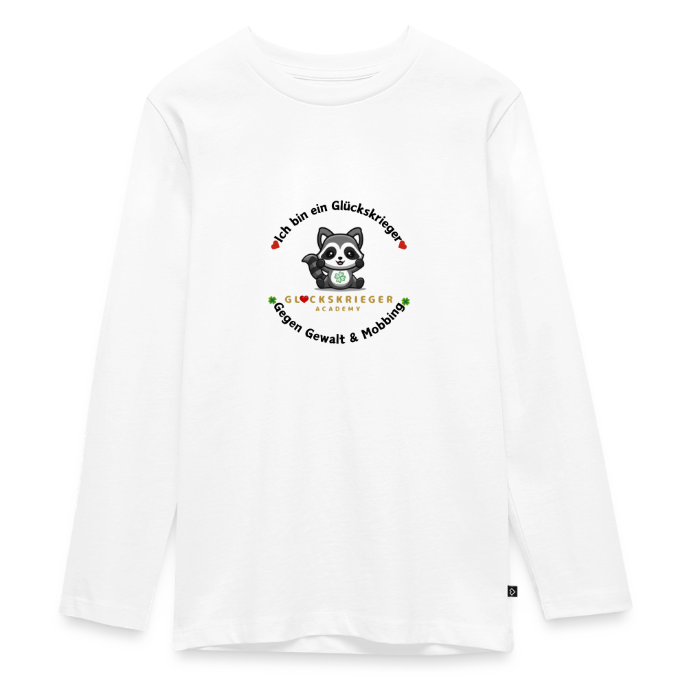 Langarmshirt für coole Teens - white