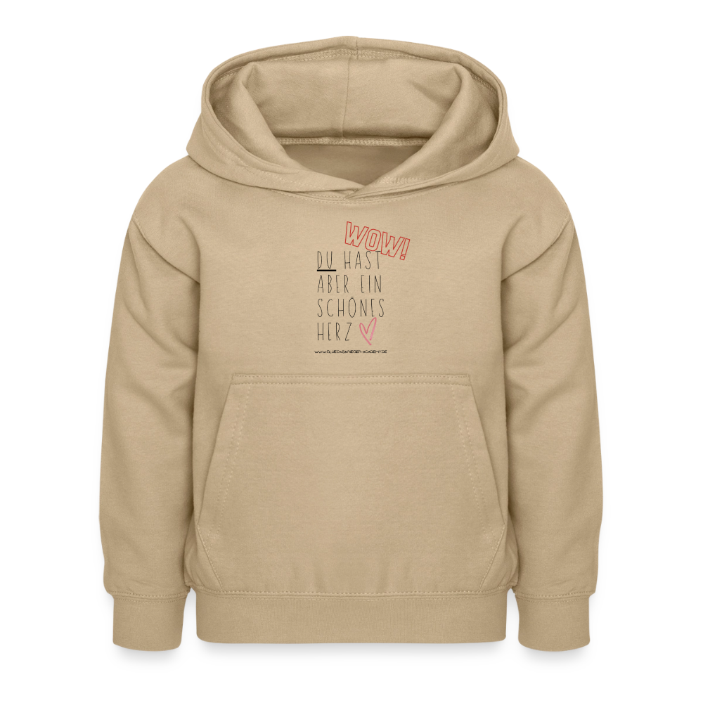 Glückskrieger Hoodie – Herz - sand