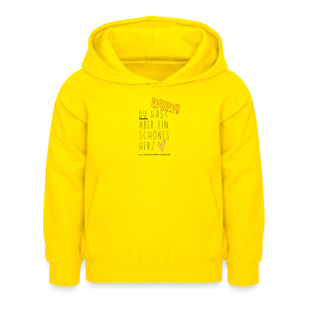 Glückskrieger Hoodie – Herz - yellow