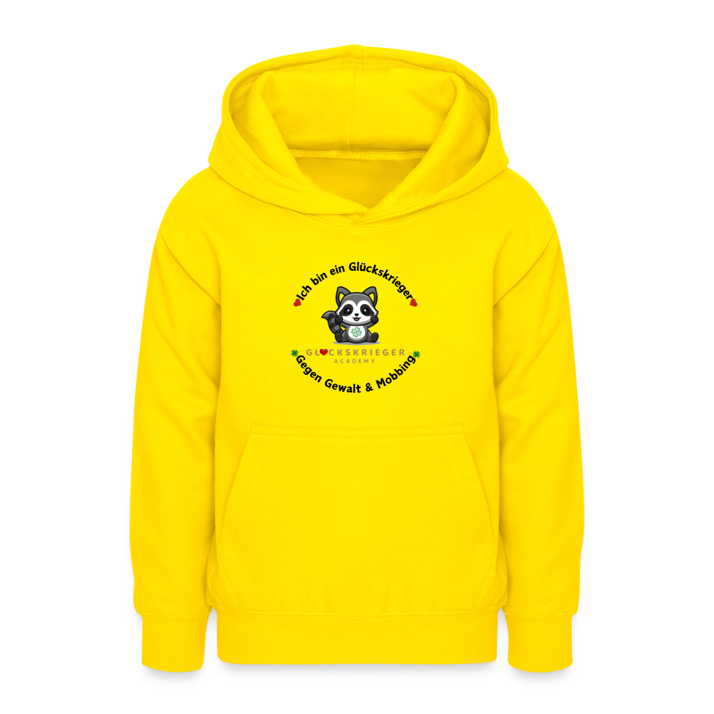 Glückskrieger Hoodie für Teens– Wärme & Stärke für jeden Tag - yellow