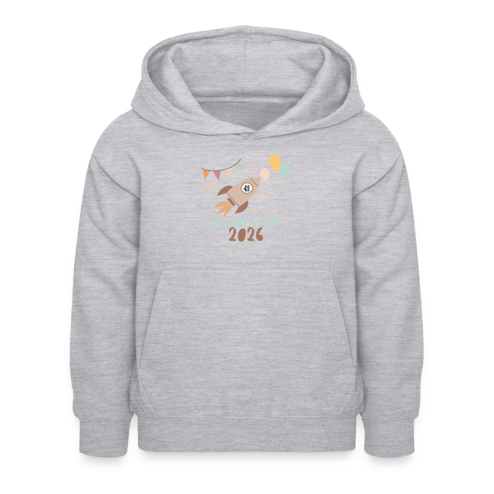 Glückskrieger Hoodie – Schulkind 2026 - light heather grey
