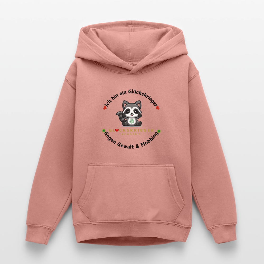 Teen Glückskrieger Hoodie – Wärme & Stärke für jeden Tag - dusky rose