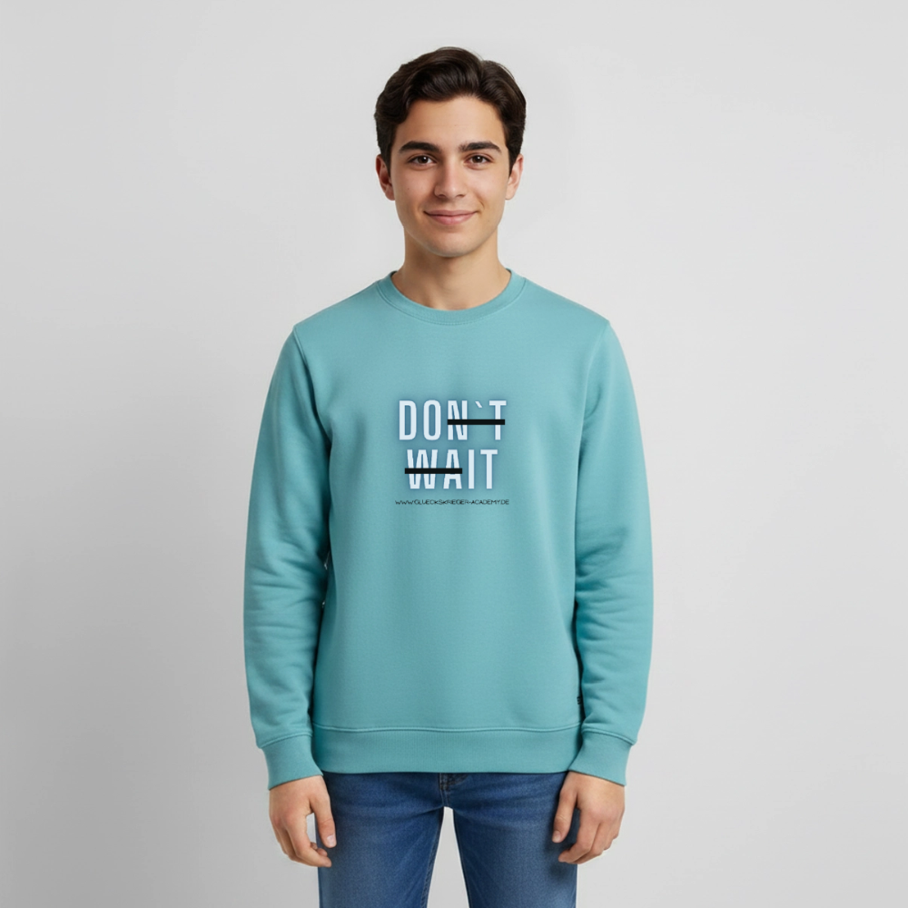 Glückskrieger Teens Pullover – Do it - pastel turquoise