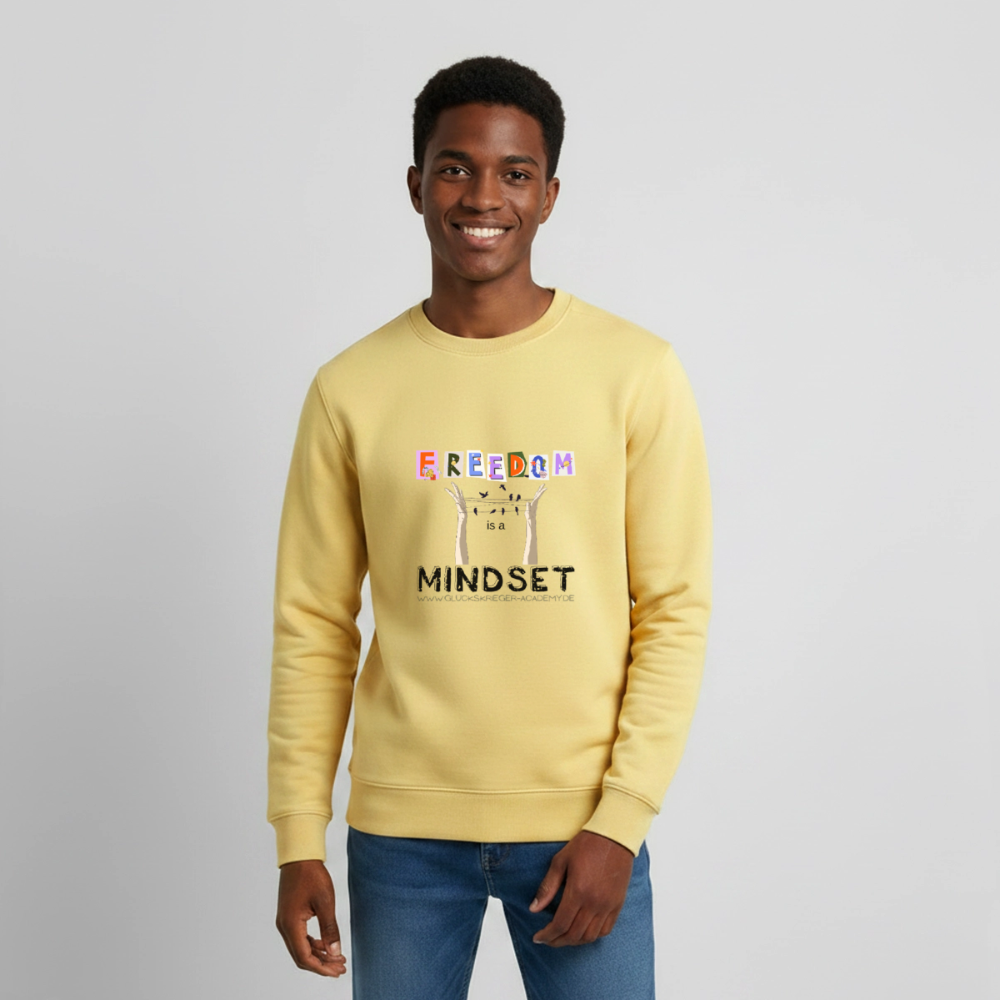 Glückskrieger Teens Pullover – Freedom - viva yellow 