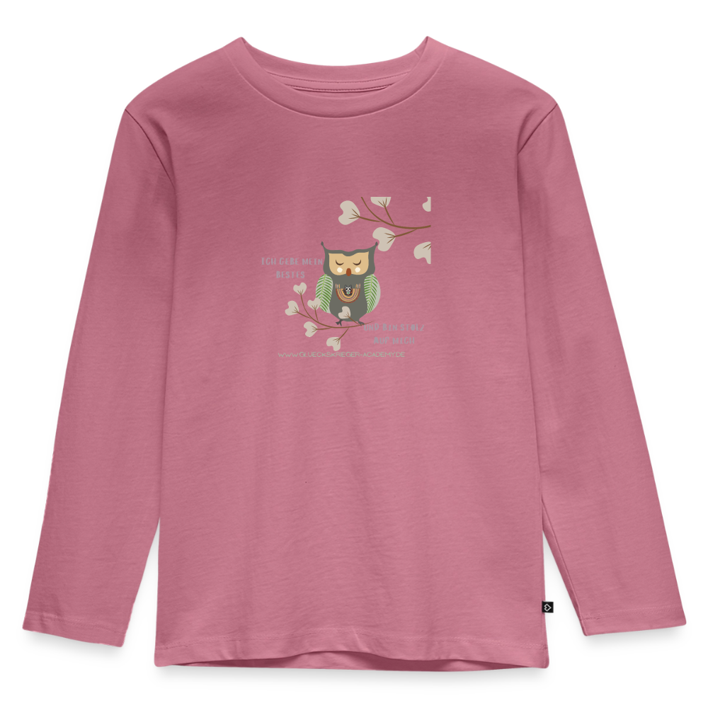Langarmshirt für kleine Glückskrieger - mauve