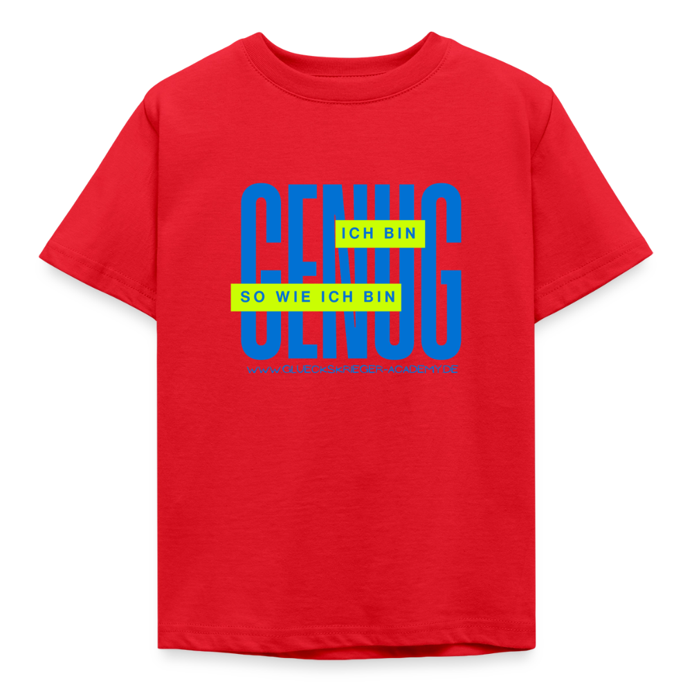 Kinder Shirt - Definition Glückskrieger - red