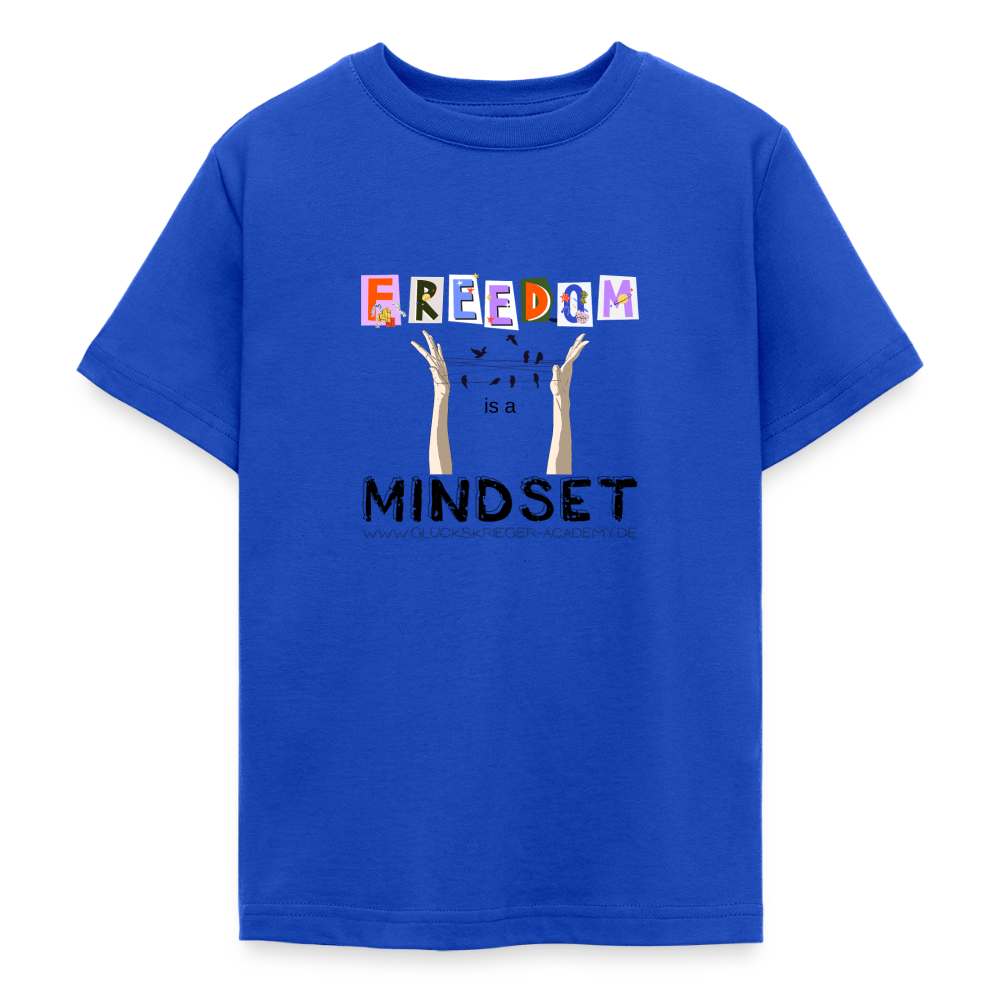 T-Shirt für Teens- Freedom - royal blue