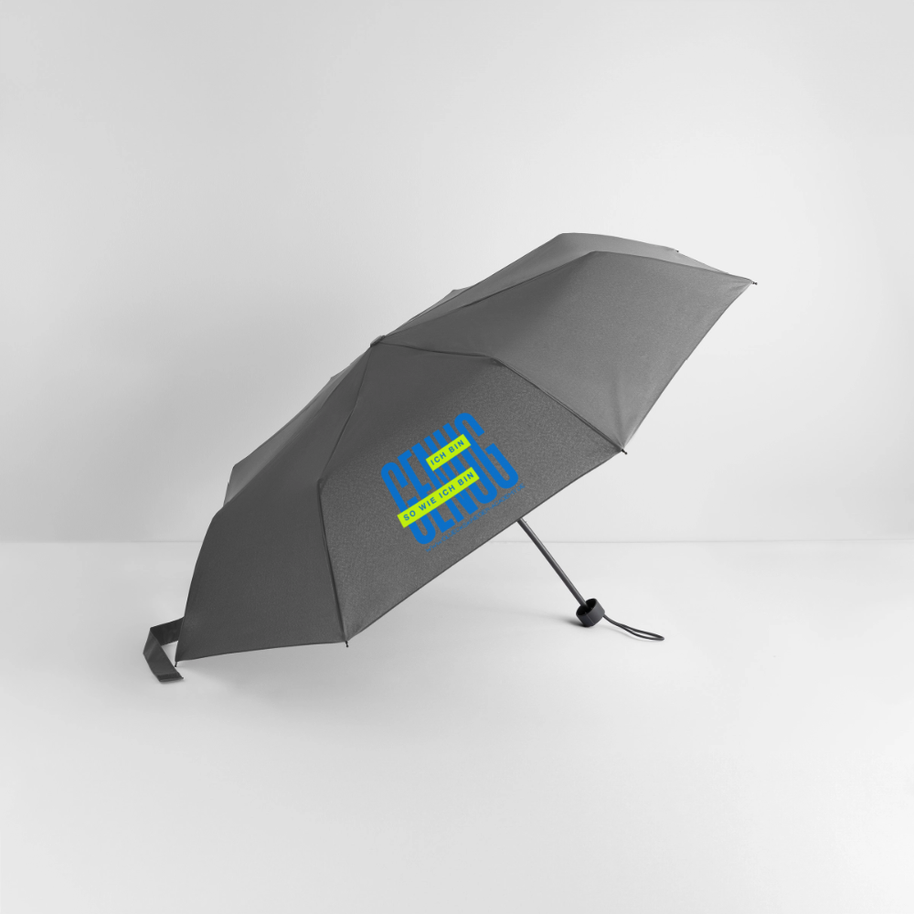 Glückskrieger Regenschirm – Stark durch jedes Wetter - grey