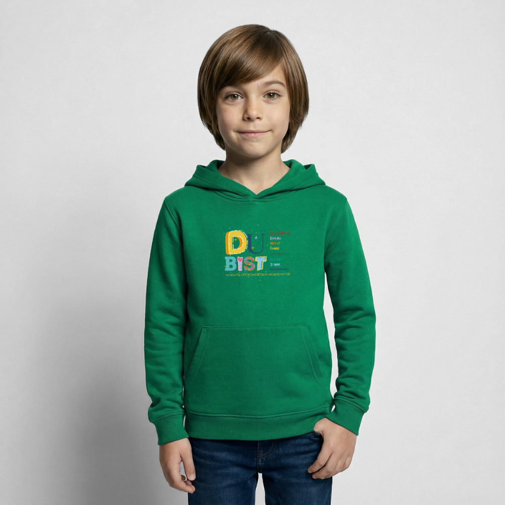 Glückskrieger Hoodie – Du bist... - kelly green