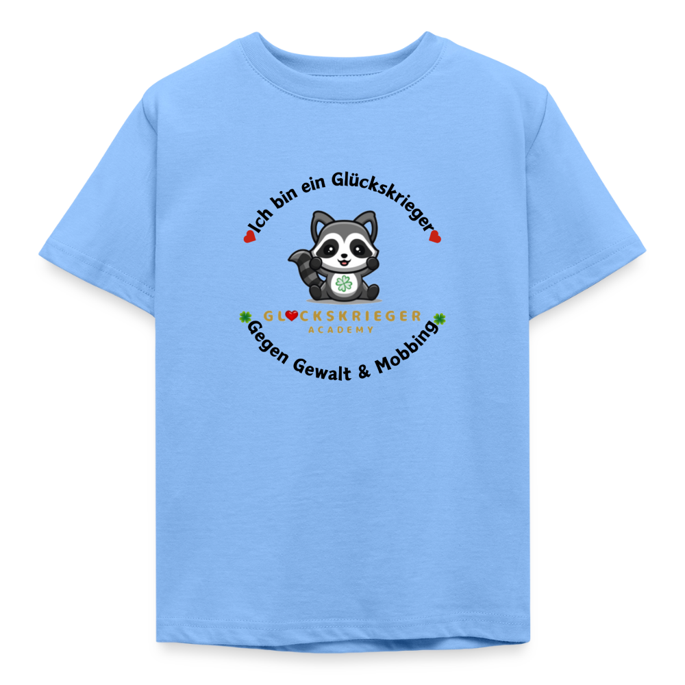 Glückskrieger Kinder T-Shirt – Mut & Selbstvertrauen - sky blue