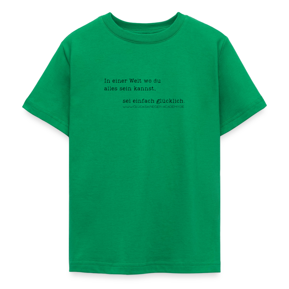 T-Shirt für Teens- Glücklich - kelly green