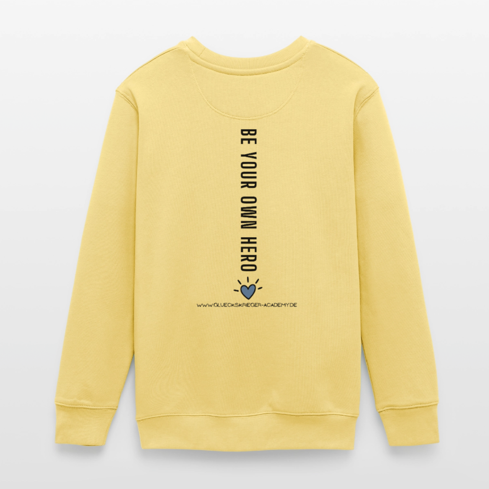 Glückskrieger Teens Pullover – Hero - viva yellow 
