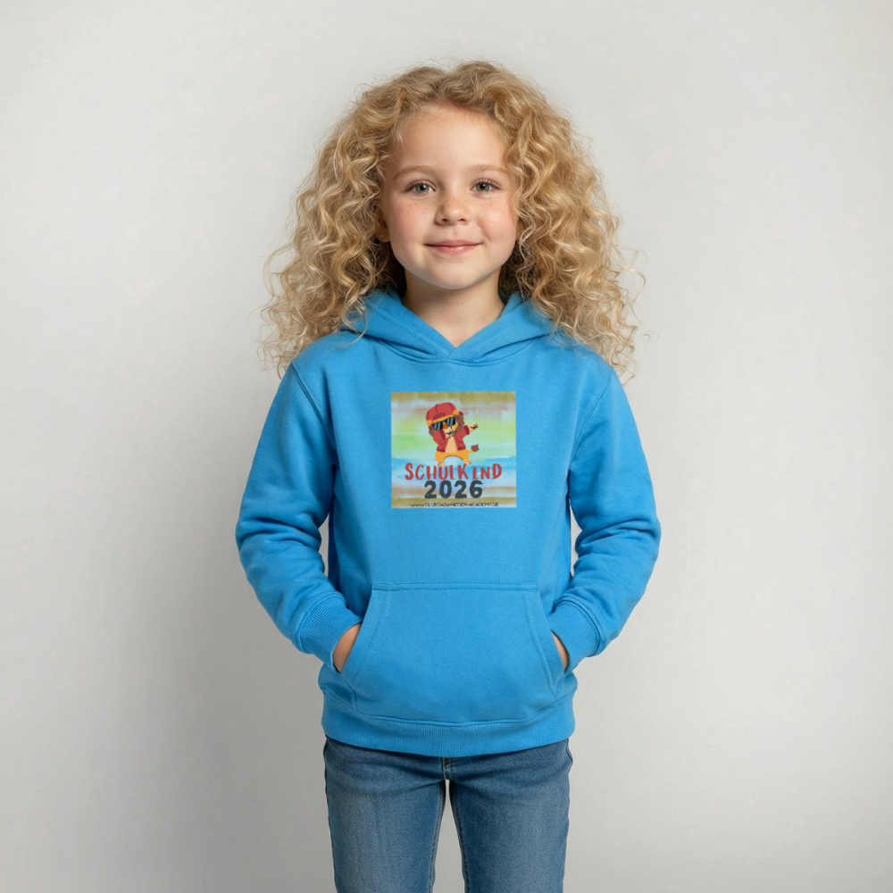 Glückskrieger Hoodie – Schulkind 2026 - sea blue