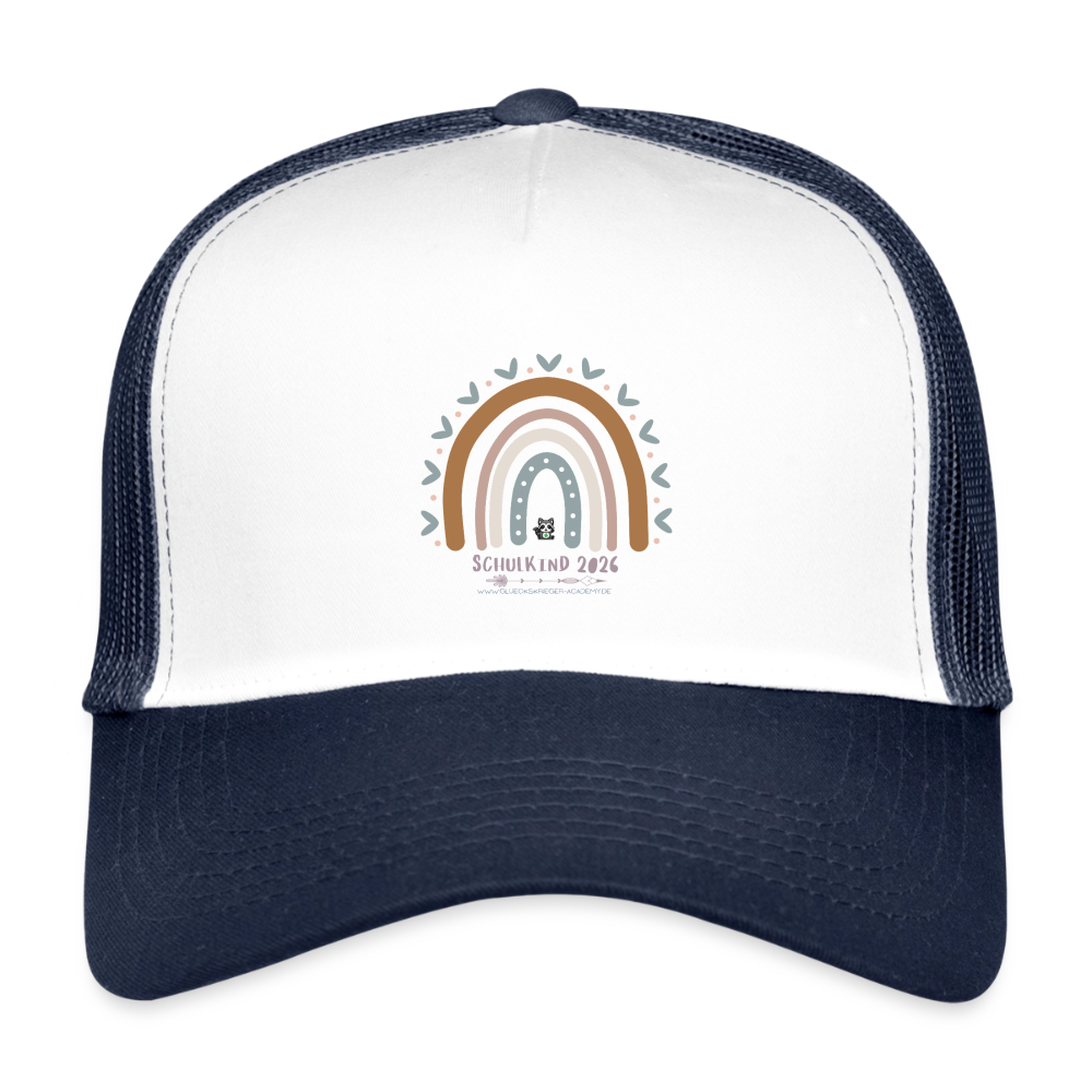 Kids’ Trucker Cap - white/navy