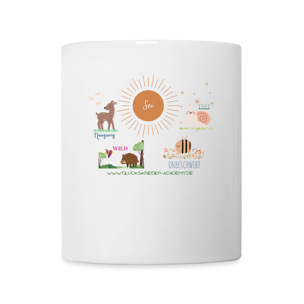 Glückskrieger Tasse – Dein täglicher Begleiter - white