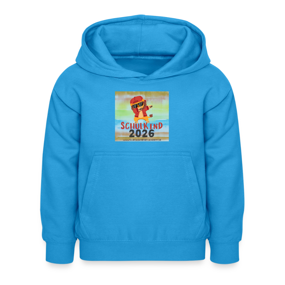 Glückskrieger Hoodie – Schulkind 2026 - sea blue