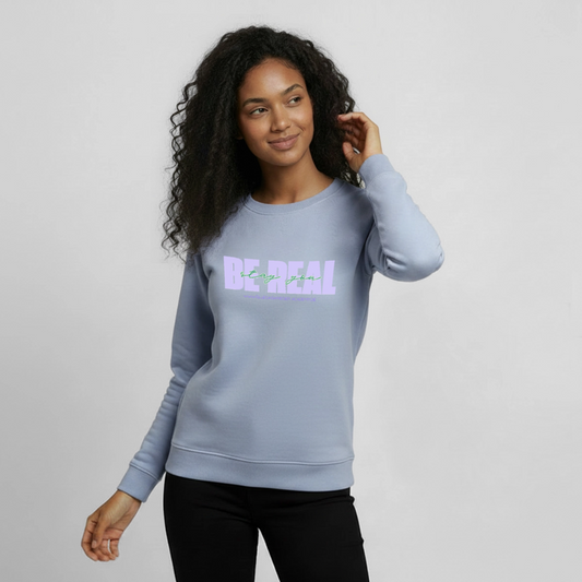 Glückskrieger Teens Pullover – BE REAL - lavender-violet