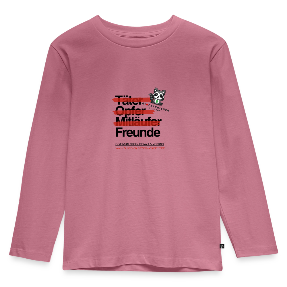 Langarmshirt für kleine Glückskrieger - mauve