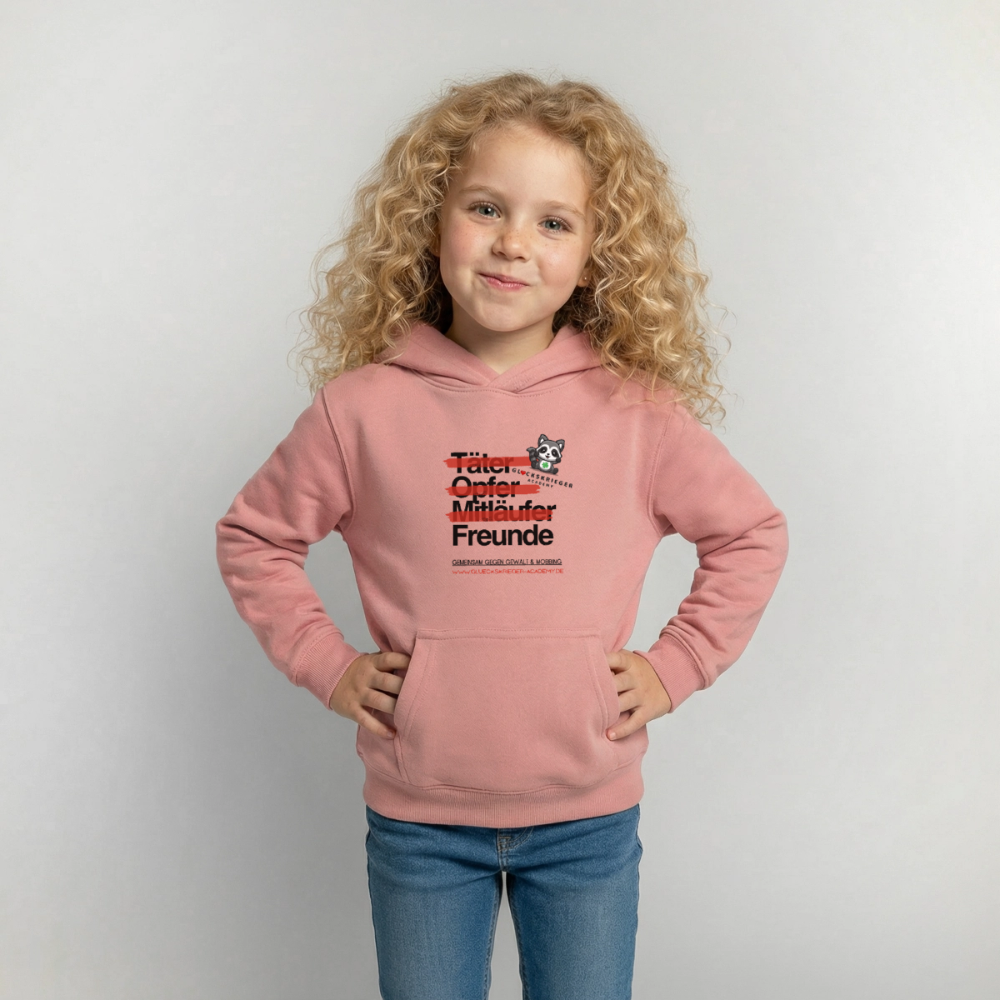 Glückskrieger Hoodie – Freunde - dusky rose