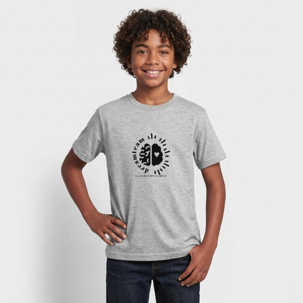 t-Shirt für Teens- Dreamteam - heather grey