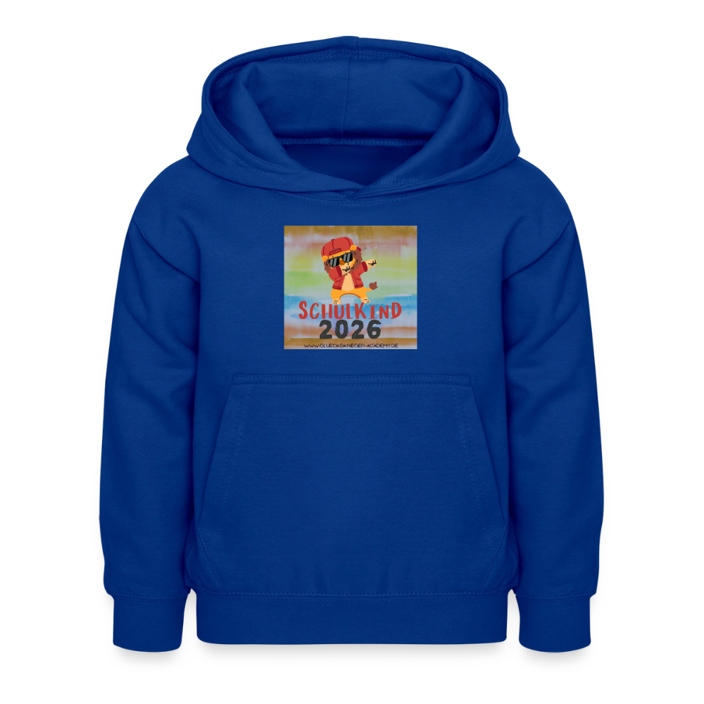 Glückskrieger Hoodie – Schulkind 2026 - bright royal