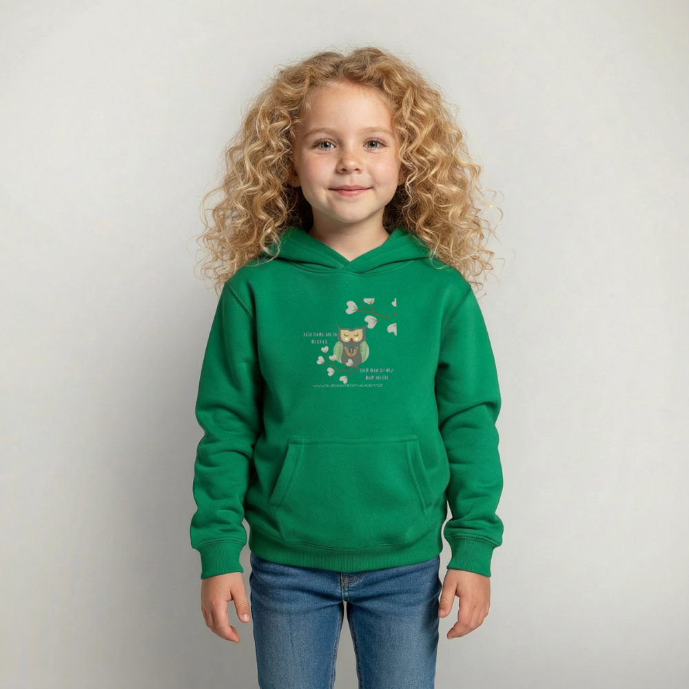 Glückskrieger Hoodie – Stark & Mutig - kelly green