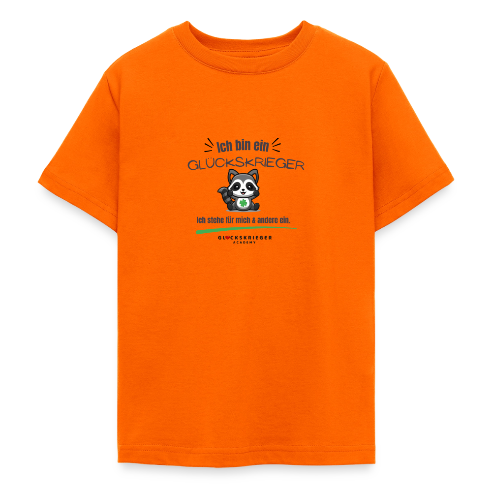 Glückskrieger T-Shirt für Teens – Stark für mich & andere - orange