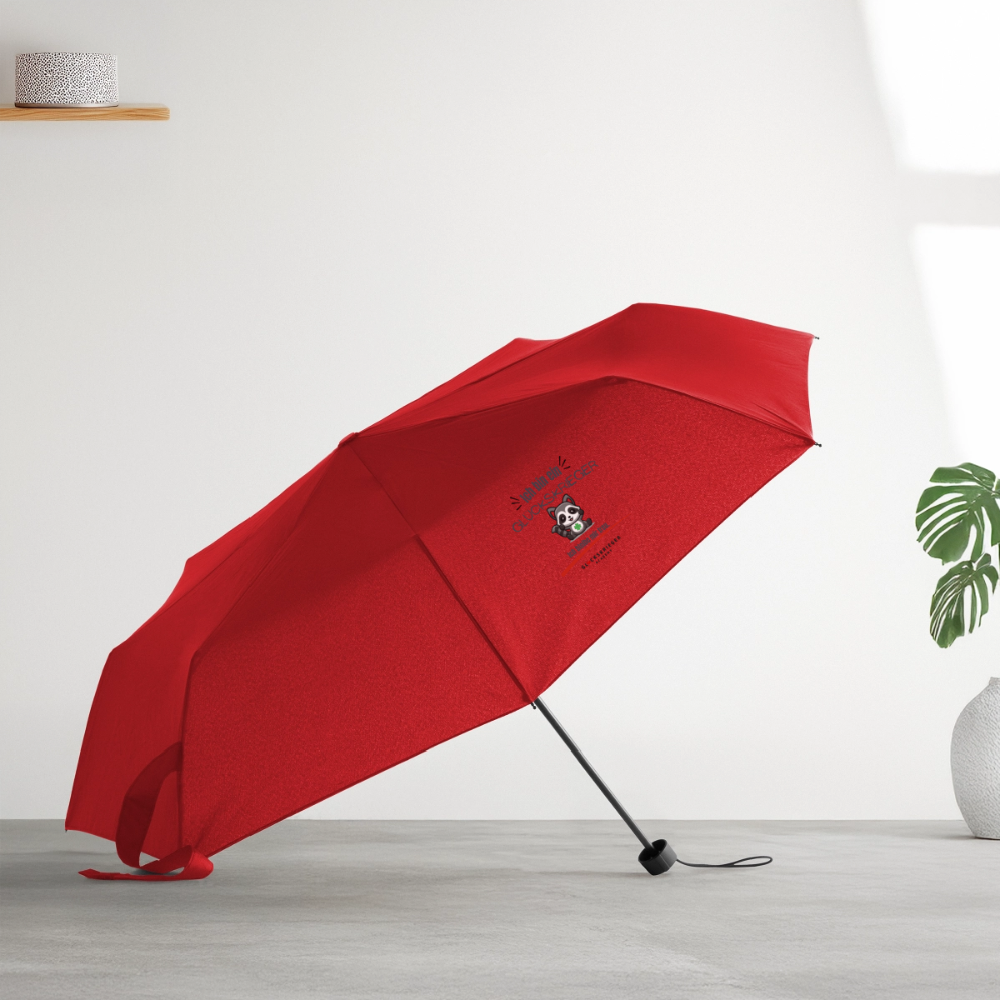 Glückskrieger Regenschirm – Stark durch jedes Wetter - red