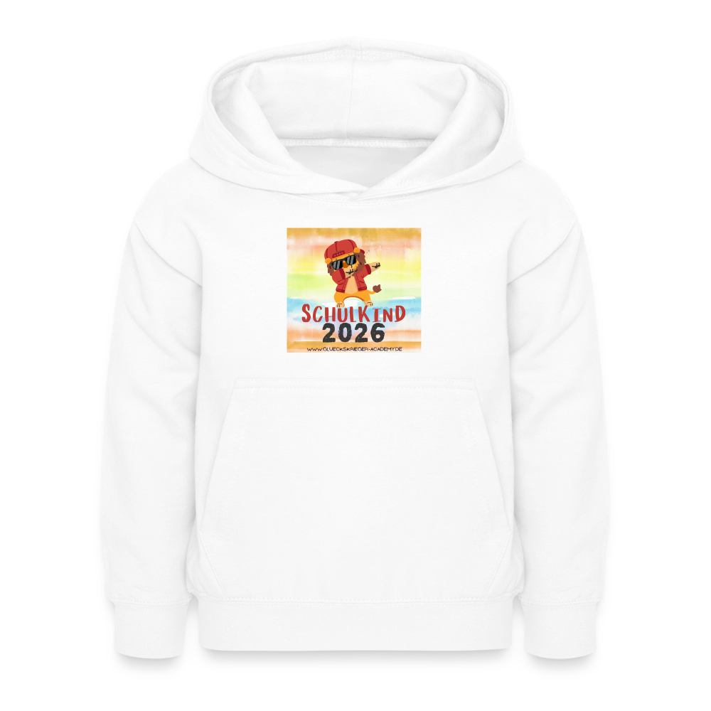 Glückskrieger Hoodie – Schulkind 2026 - white