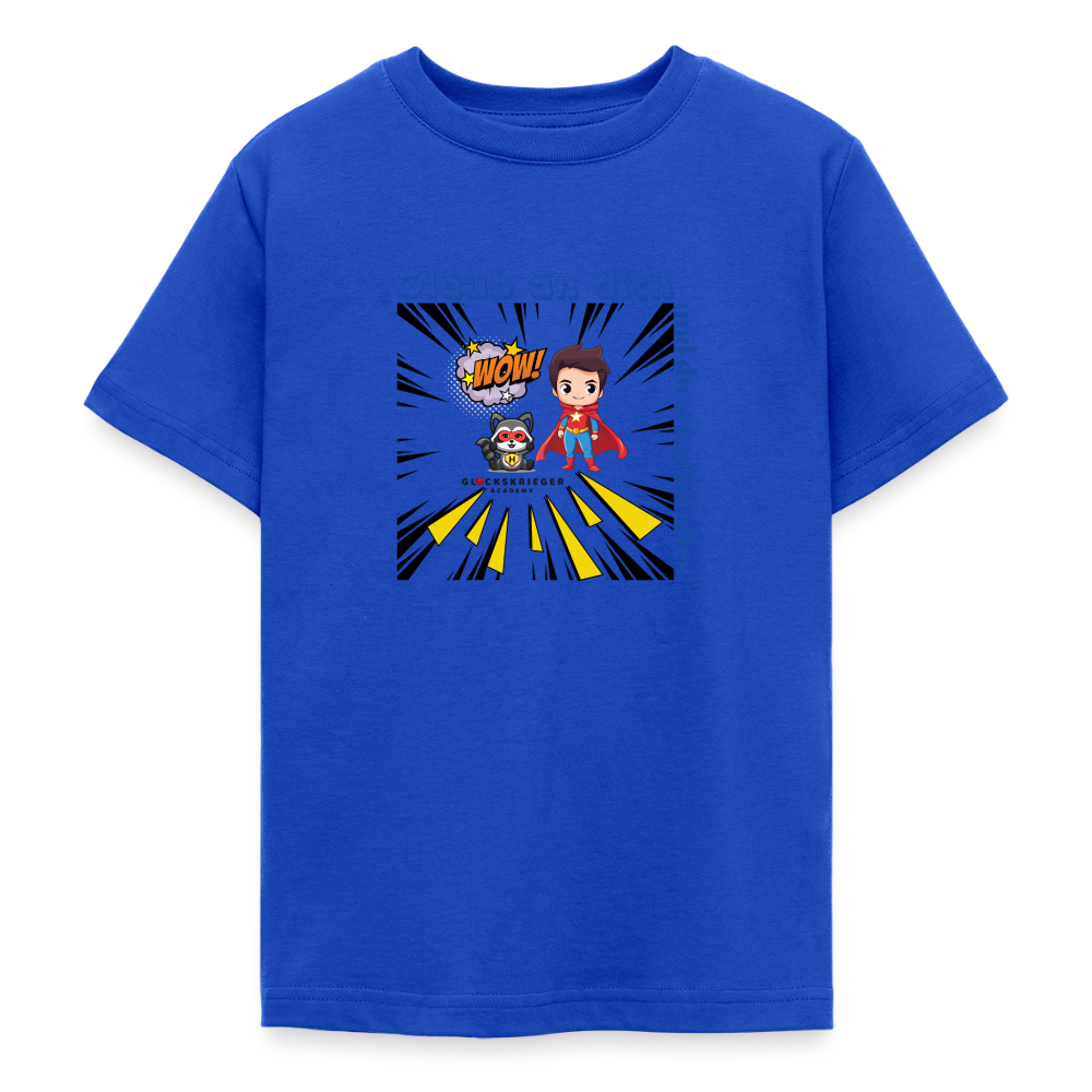 Glückskrieger T-Shirt für Teens– Glaub an dich - royal blue