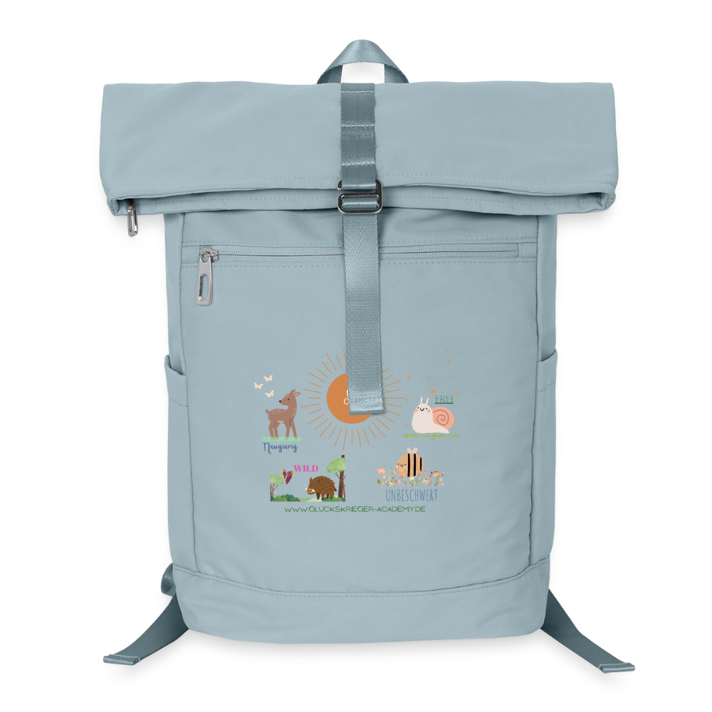 Glückskrieger Premium Rucksack - ice blue
