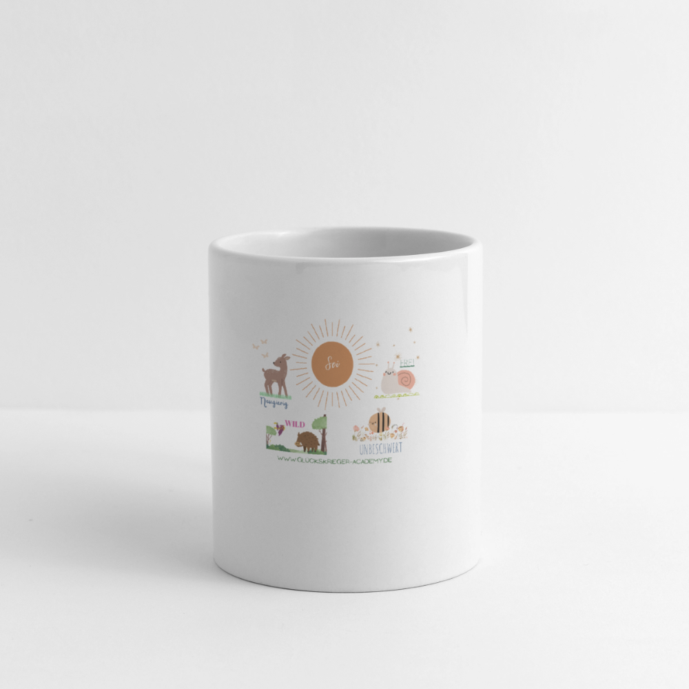 Glückskrieger Tasse – Dein täglicher Begleiter - white
