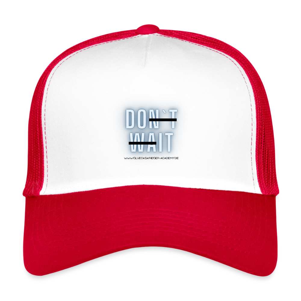 Kids’ Trucker Cap-Do it - white/red