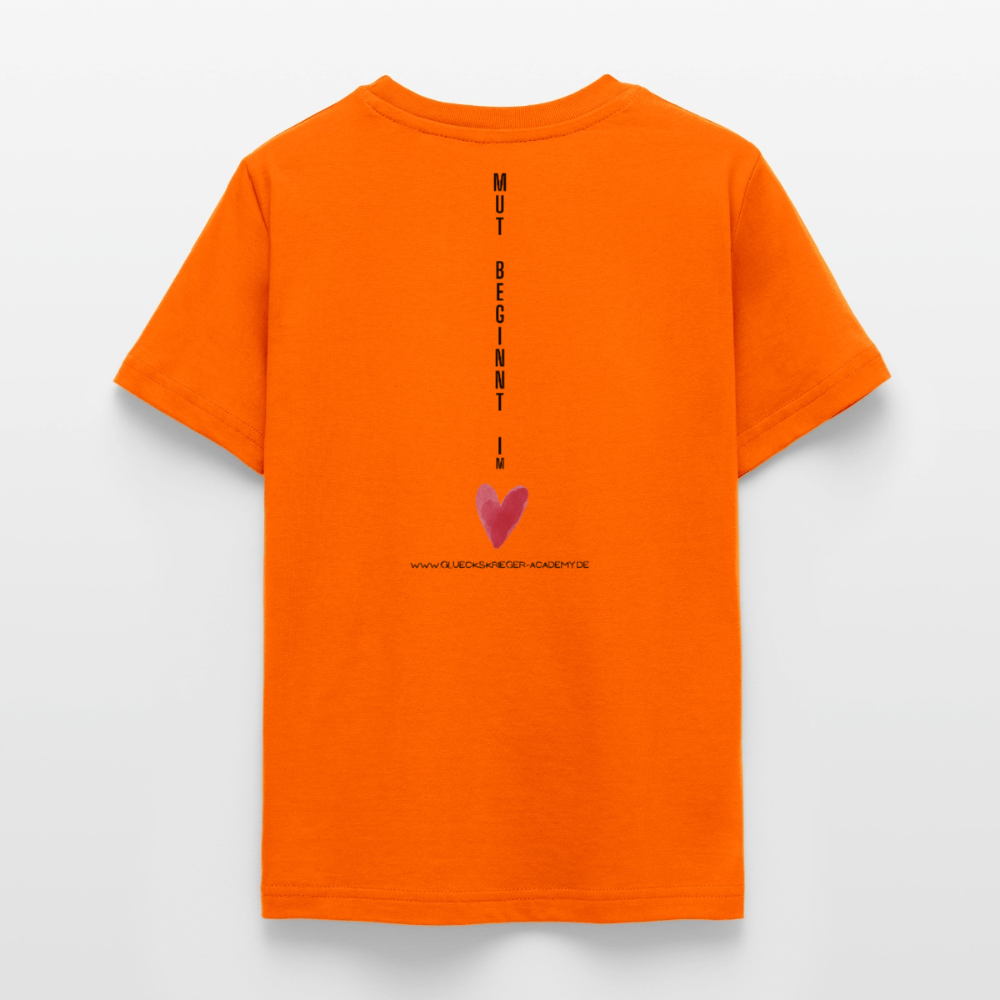 T-Shirt für Teens- Mut - orange