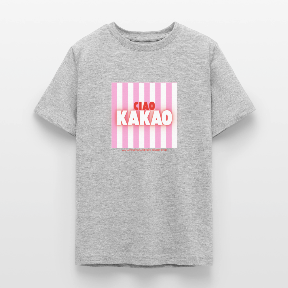 T-Shirt für Teens- Ciao Kakao - heather grey