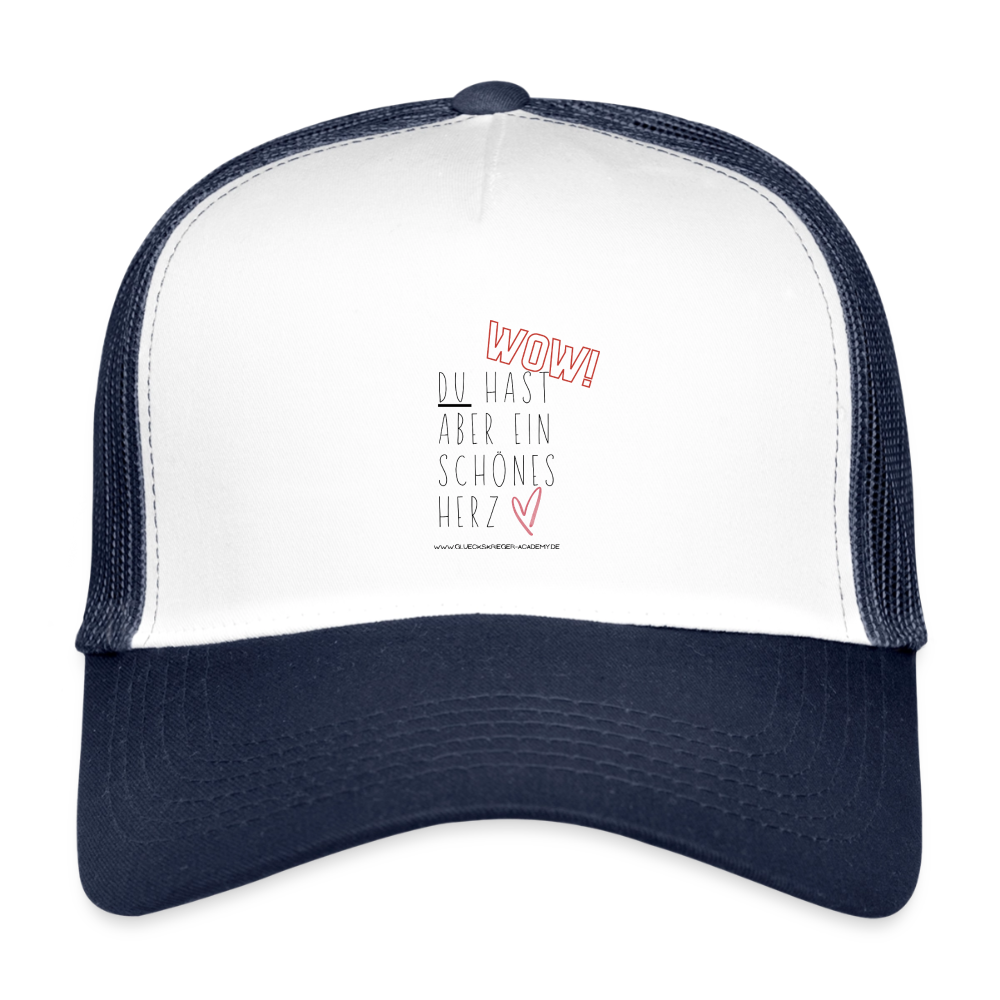 Kids’ Trucker Cap-Herz - white/navy