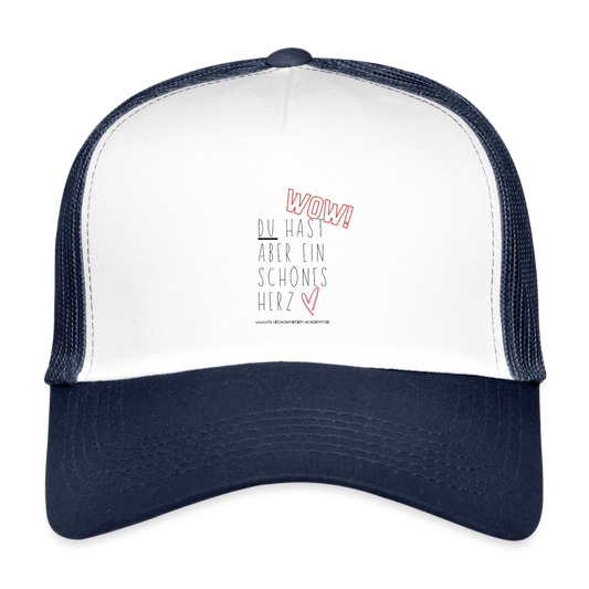 Kids’ Trucker Cap-Herz - white/navy