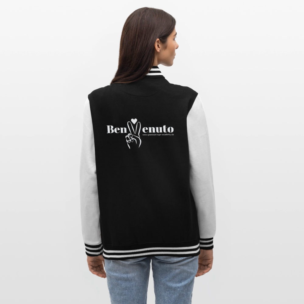 College Jacke – Benvenuto - black/white