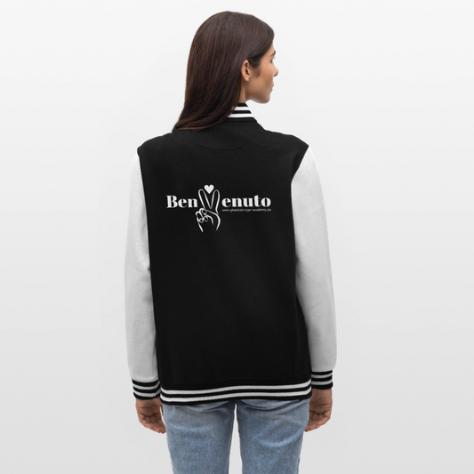 College Jacke – Benvenuto - black/white