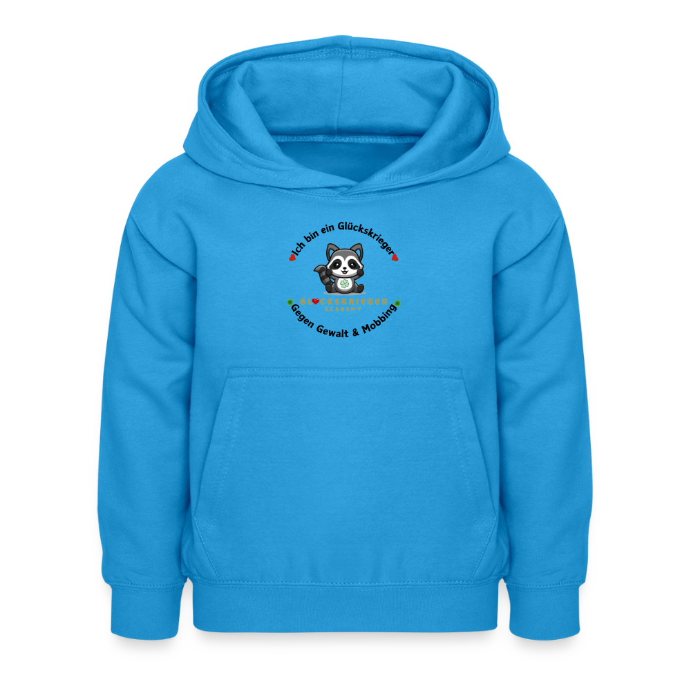 Glückskrieger Hoodie – Stark & Mutig - sea blue