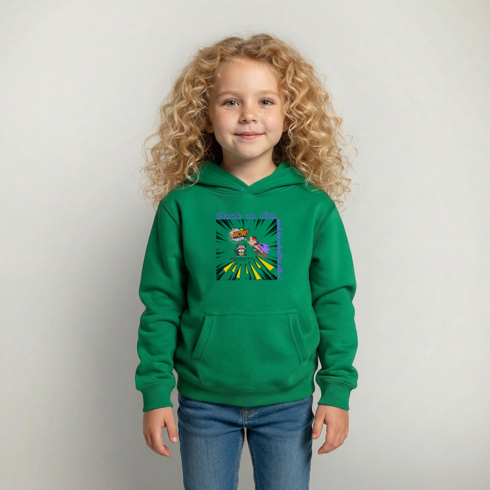 Glückskrieger Hoodie – Stark & Mutig - kelly green