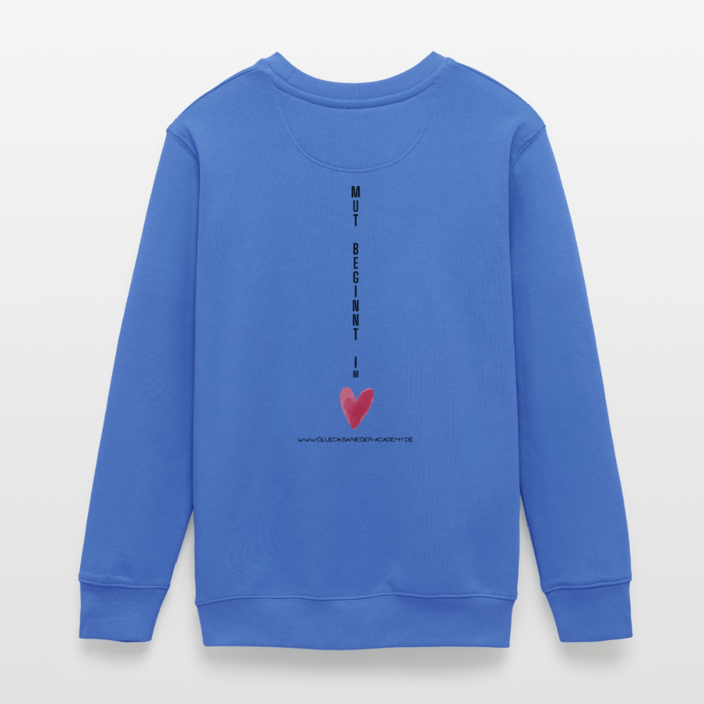 Glückskrieger Teens Pullover – Mut - carolina blue
