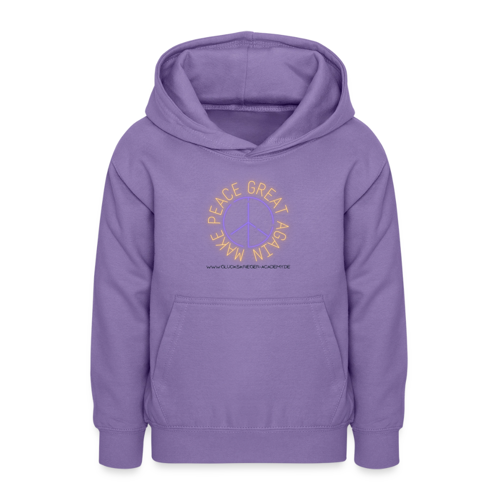 Glückskrieger Hoodie für Teens– Peace - lavender