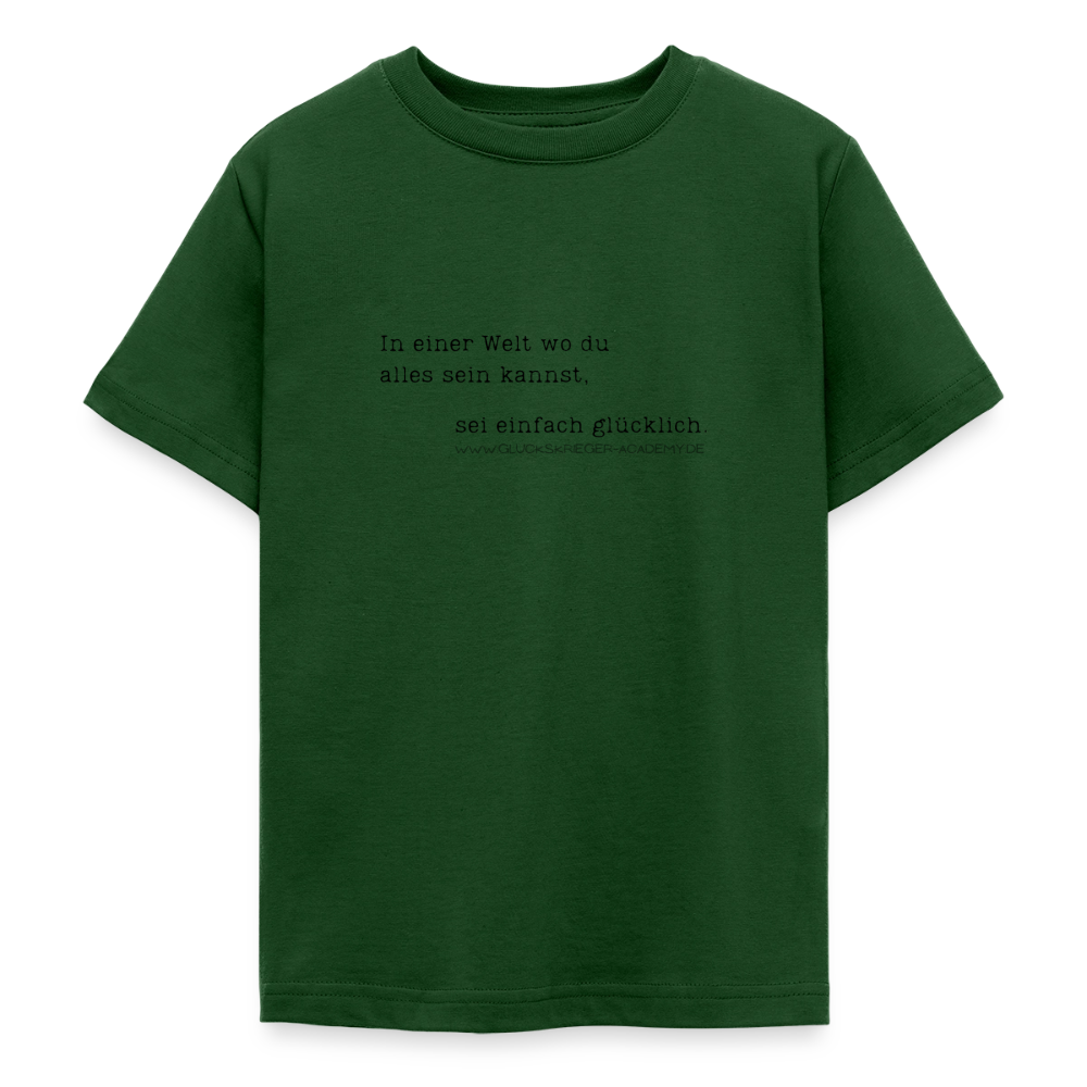 T-Shirt für Teens- Glücklich - forest green